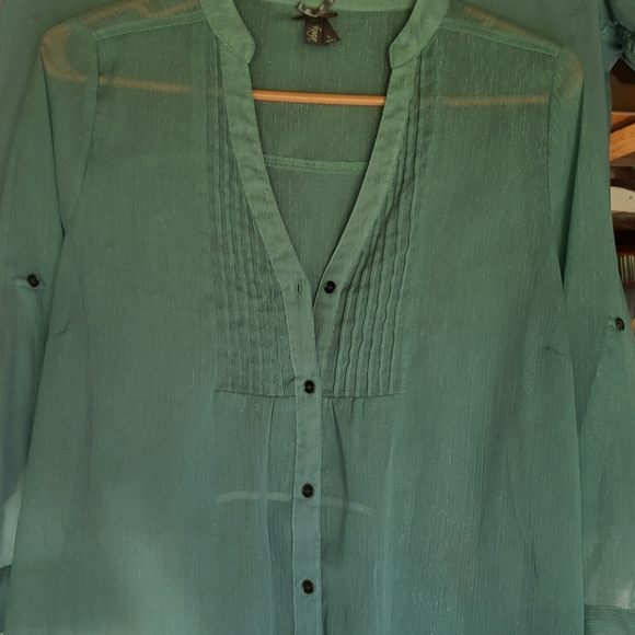 Metallic stripe blouse - Picture 2 of 4